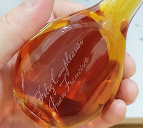 Personalized glass bottle