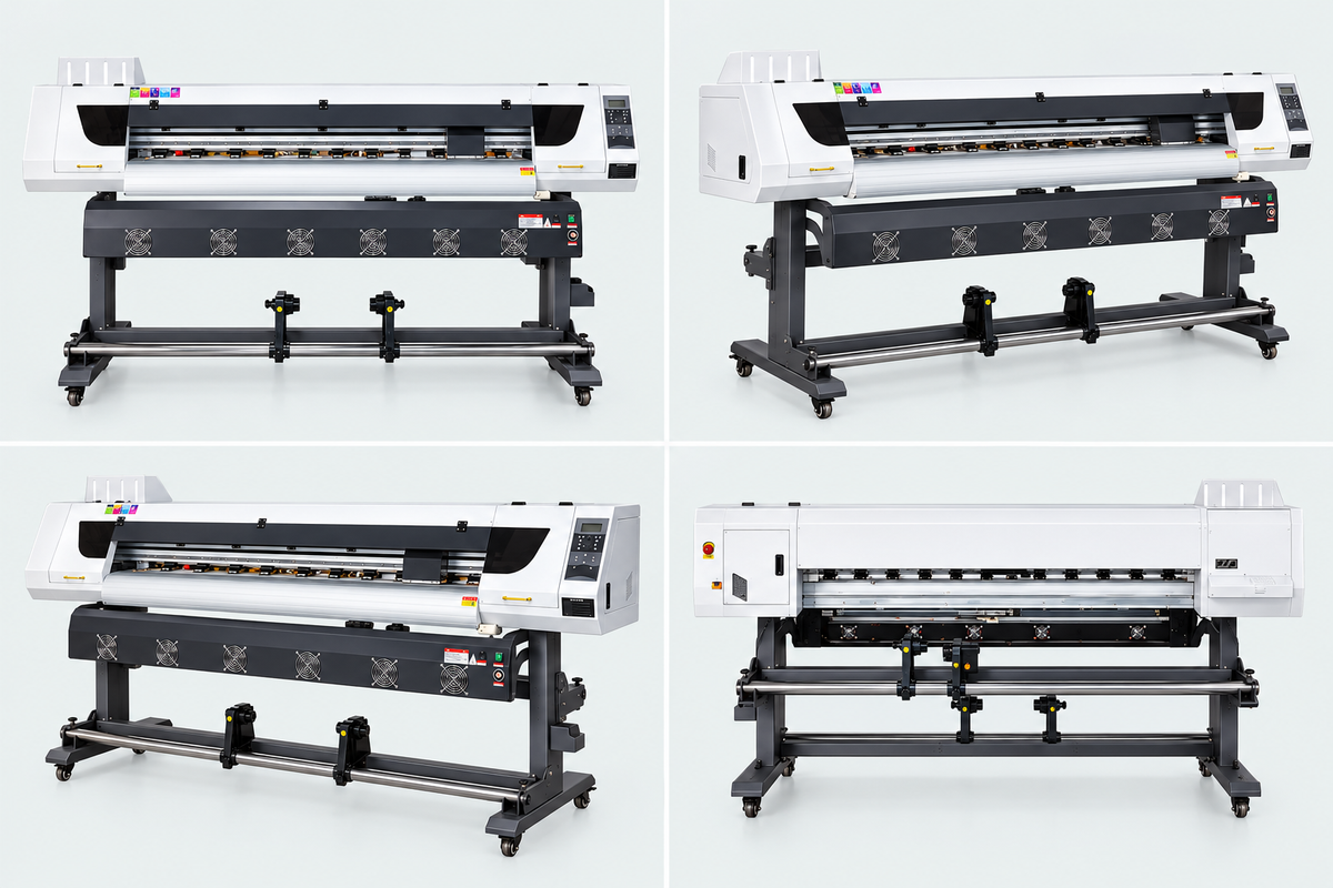 LZ-1901X1 printer front side and rear views, cleaned reference composite