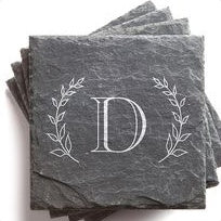 Personalized slate coasters