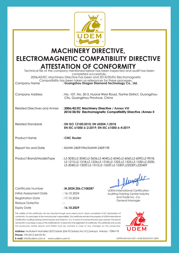 UDEM conformity document 1