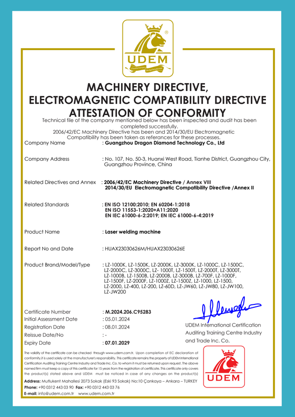 UDEM conformity document 4