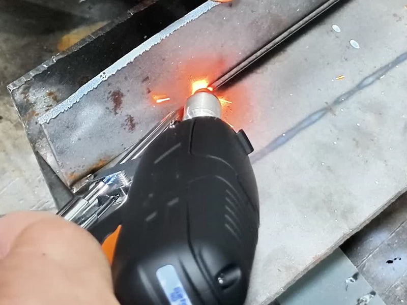 Handheld laser welding process from our demonstration video