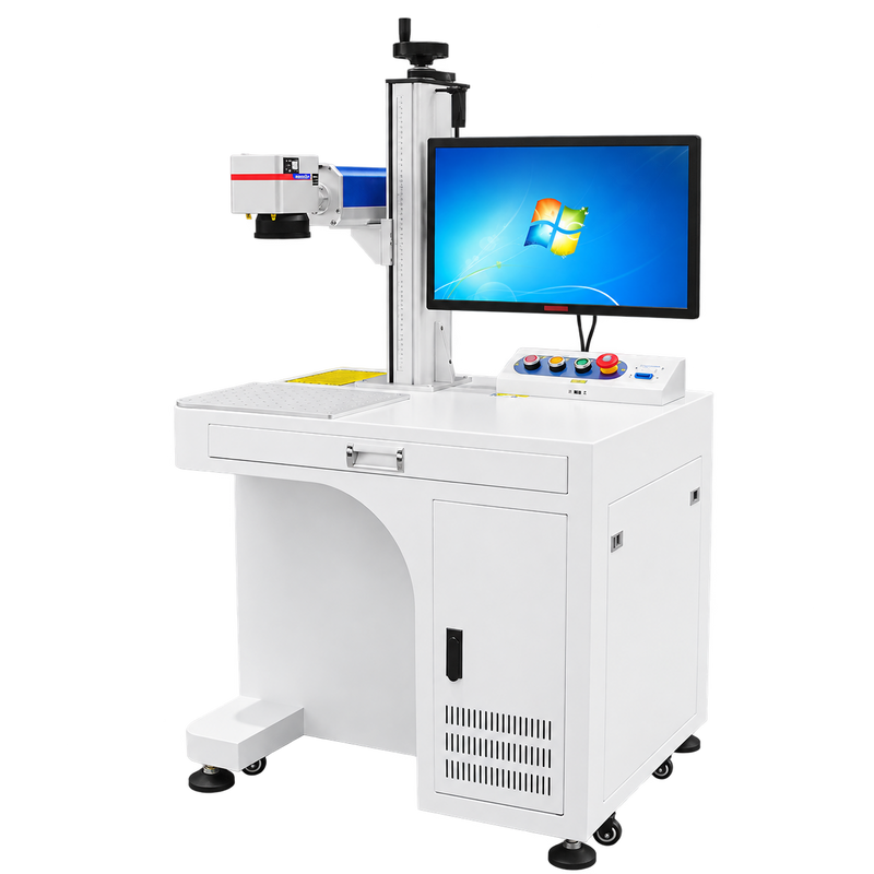LZ-FM2.5D Fiber Laser Relief Marking Machine — source photograph with background removed