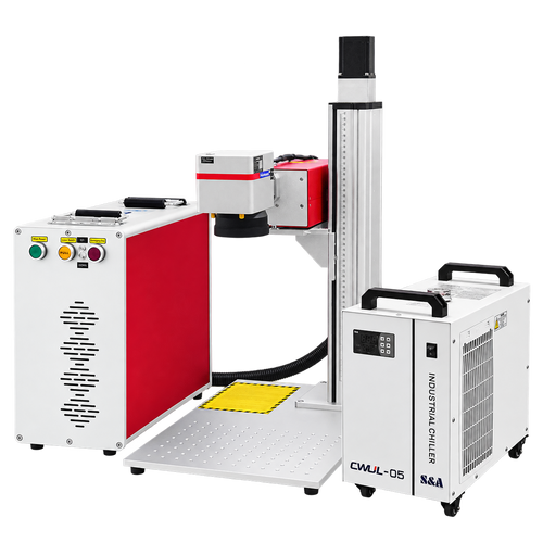 LZ-UV JPT UV Laser Marking Machine with Electric Lift — source photograph with background removed
