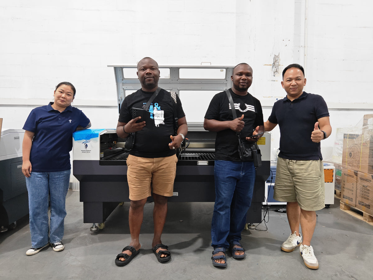 Uganda customers with the Dragon Diamond team