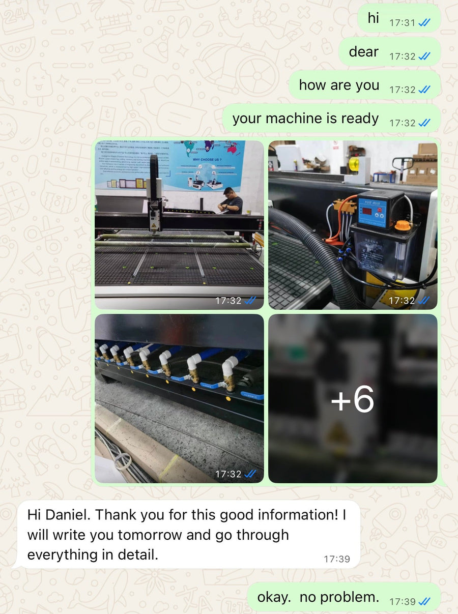 Production update shared with the customer