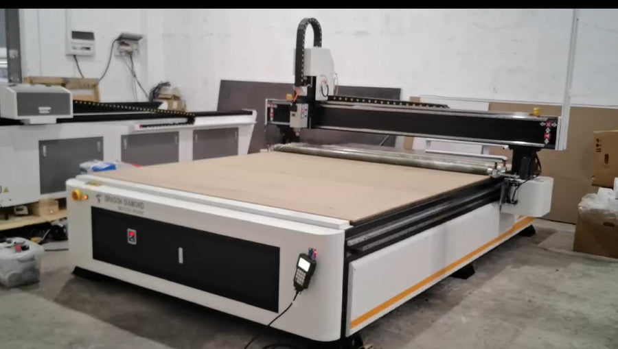 CNC router on the factory floor