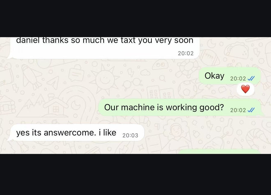 Customer feedback message