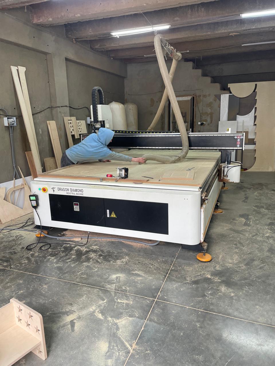 CNC router in the Georgia customer workshop