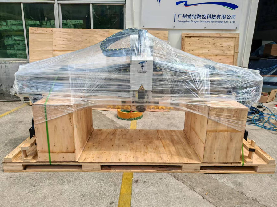 Wrapped equipment prepared for shipment