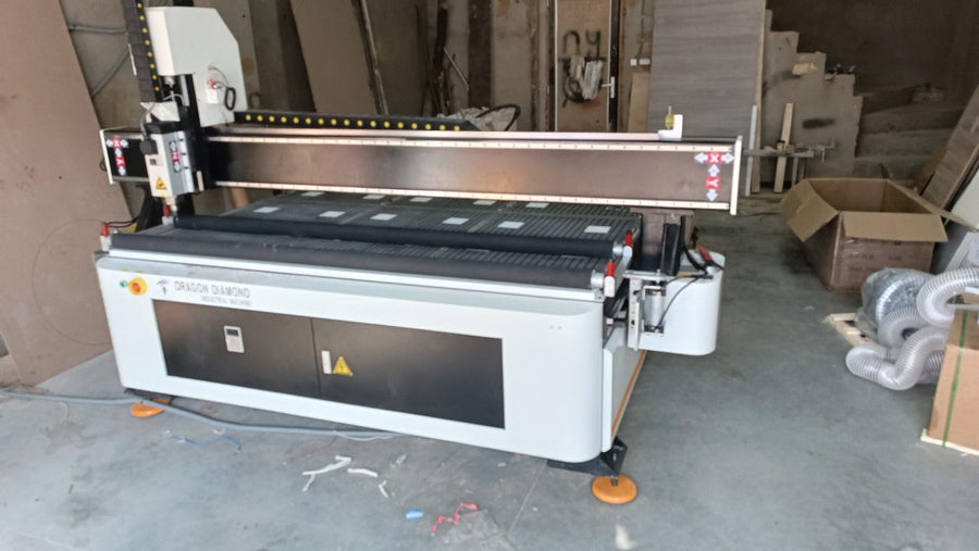 CNC router in the customer workshop