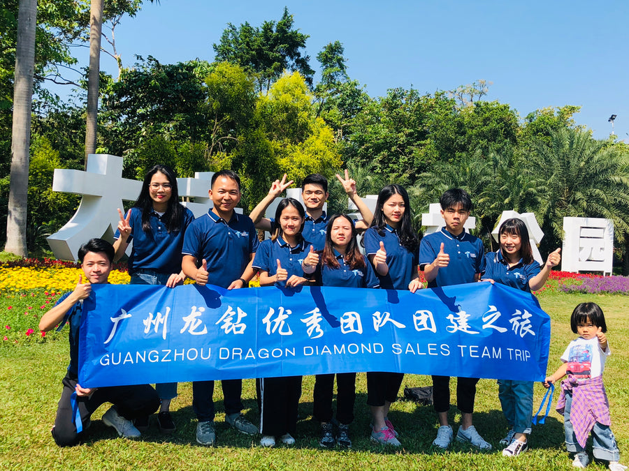 Dragon Diamond sales team at an outdoor team activity