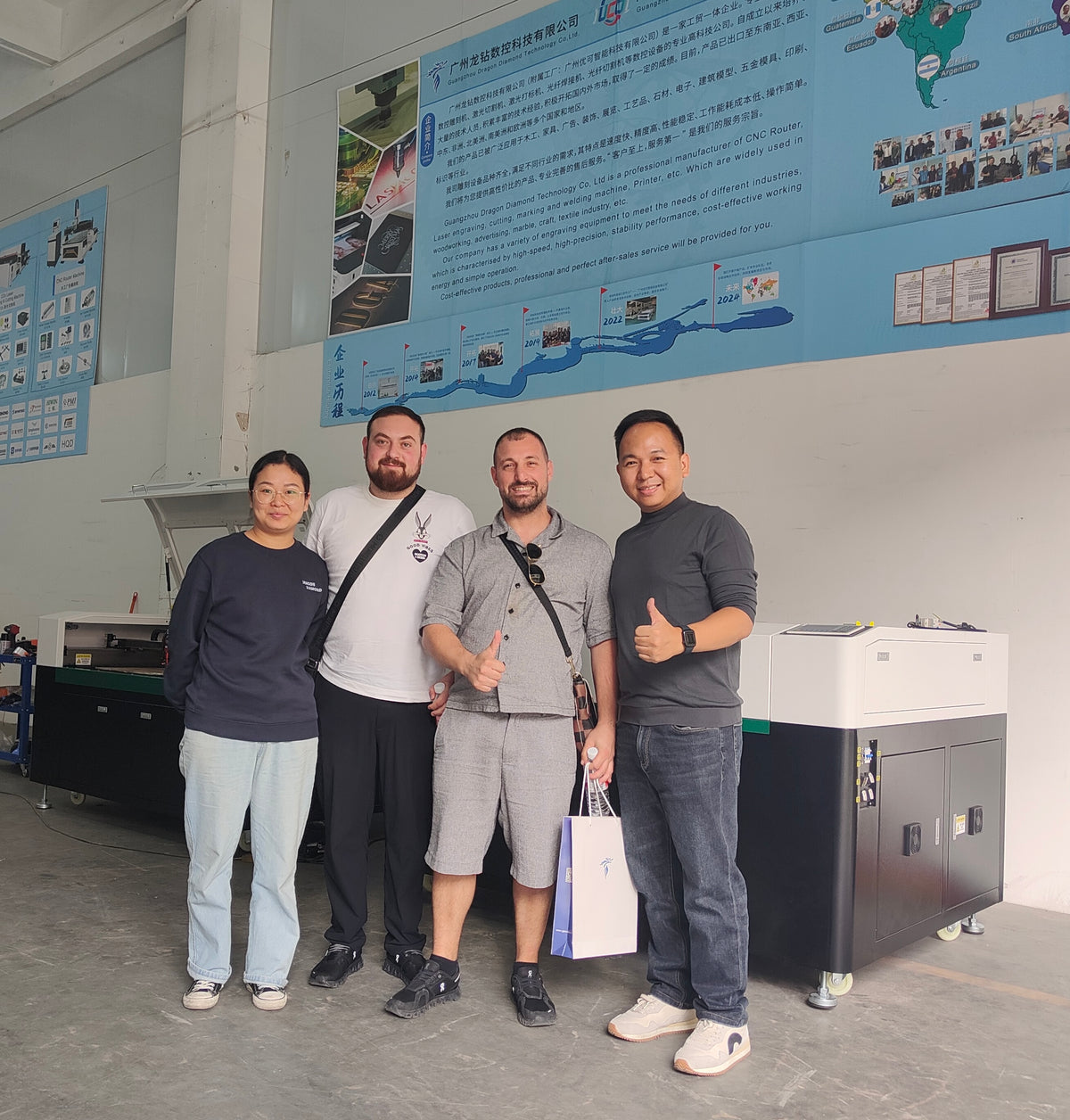 Israel customers with the Dragon Diamond team